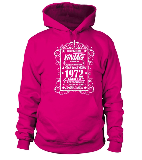 Premium Vintage 1972 Women's Hoodie