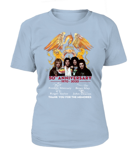 Queen 50th anniversary 1970 2020 signature T-Shirt Woman