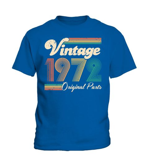 Vintage 1972 50th Birthday Fiftieth Gift Kids T-Shirt