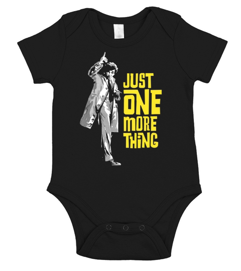 COLUMBO JUST EINE SACHE COLUMBO PETER FALK JEDE MEHR Short Sleeve Baby One-Piece