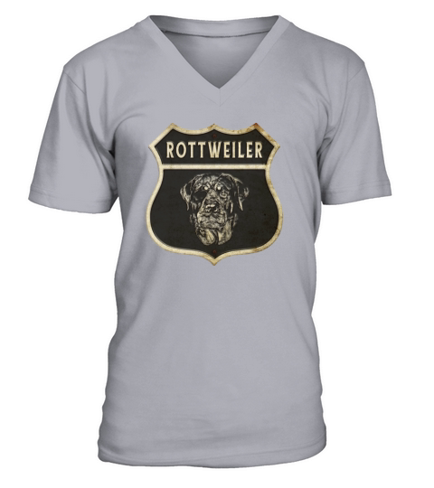 Rottweiler Vintage Crest Men's V-Neck T-shirt