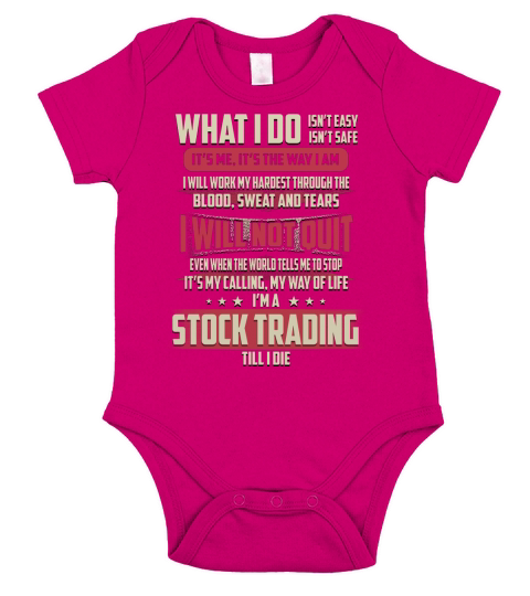 Stock Trading What I do Job Short Sleeve Baby One-Piece