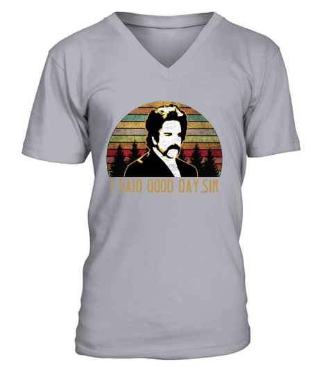 The Mighty Boosh I said good day sir sunset shirt V-Neck T-shirt