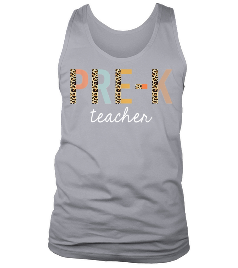 Leopard Prek Teacher Cute Preschool Back to School Men's Tank Top