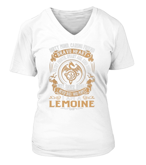 LEMOINE Brave Heart Dragon Name Shirts V-neck T-Shirt Woman