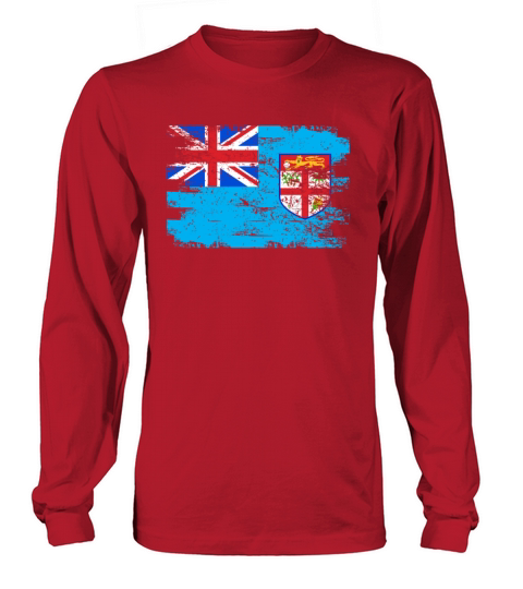 Fiji Shirt Gift Country Flag Patriotic Travel Oceania Light Women's Long Sleeve