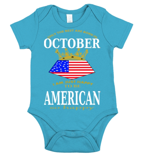 Born in October Short Sleeve Baby One-Piece