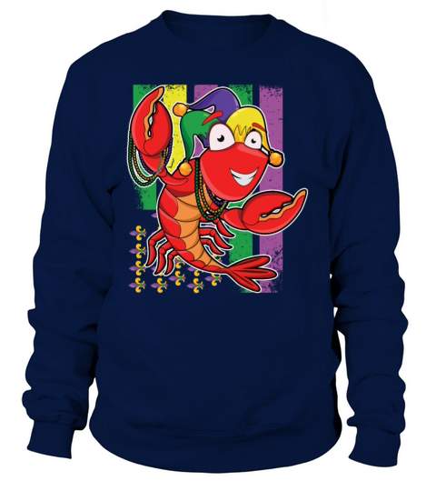 Retro Flag Boil Crew Crawfish Bead Gras Mardi 2022 Women's Sweatshirt