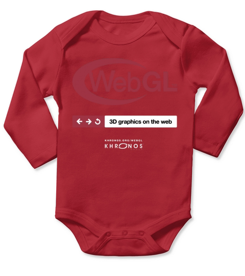 WebGL  3D Graphics on the web - Unisex Long Sleeve Long Sleeve Baby One-Piece
