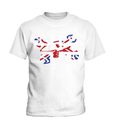 guy-martin-skull-logo-union-jack-motorbike Kids T-Shirt