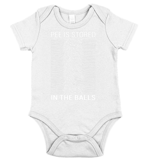 Pee is Stored in The Balls Short Sleeve Baby One-Piece