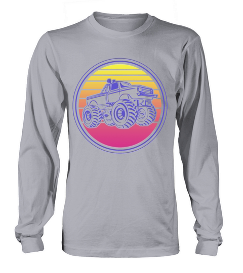 Retro Vintage Monster Truck Men's Long Sleeve