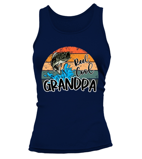 Reel Cool Grandpa sunset, Fishing lover gift Women's Tank Top