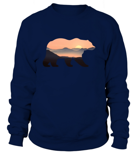 landscape mountains bear Women's Sweatshirt