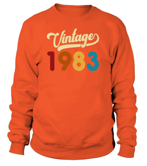 Vintage 1983 Retro Style 38th Birthday Gift Women's Sweatshirt