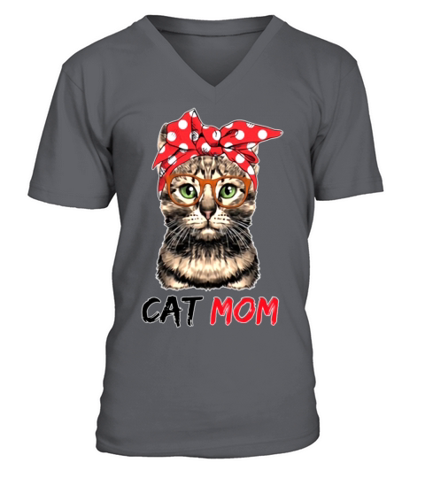 Cat mom Men's V-Neck T-shirt
