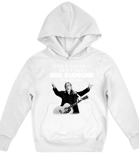 Yes I am old but I saw Neil Diamond on stage signature Kids Hoodie