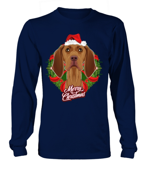 Vizsla Lover I Merry Christmas Vizsla Women's Long Sleeve