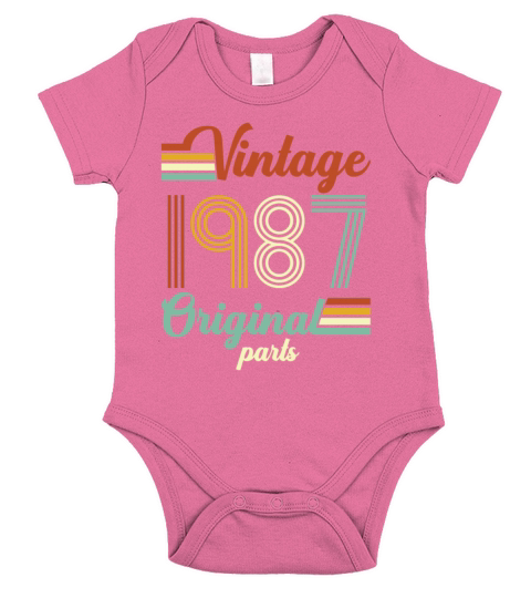 Vintage 1987 Original Short Sleeve Baby One-Piece