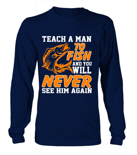 Fishing Costume For Grandparents. Gift From Kids Men's Long Sleeve