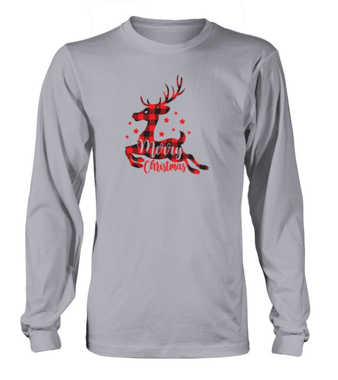Merry Christmas Deer Women's Long Sleeve