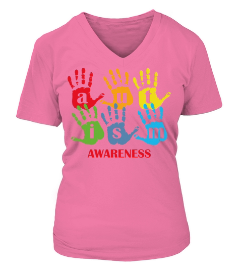 Autism Awareness V-neck T-Shirt Woman