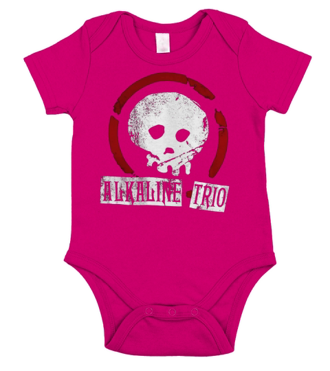 Alkaline Trio Cracked Skull T-Shirt Short Sleeve Baby One-Piece