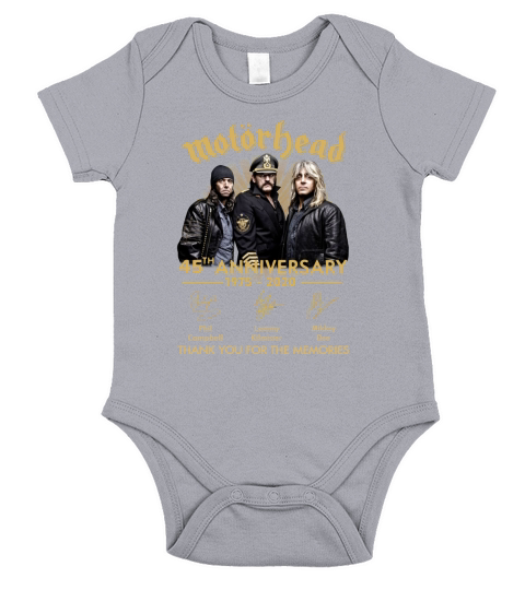 Motorhead 45th Anniversary 1975-2020 Signatures shirt Short Sleeve Baby One-Piece
