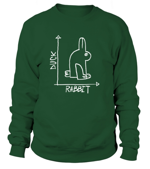Funny Science Nerd Duck Rabbit Physics Math Geek Women's Sweatshirt