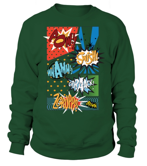 DC Comics Batman Various Sound Effects Panels Women's Sweatshirt