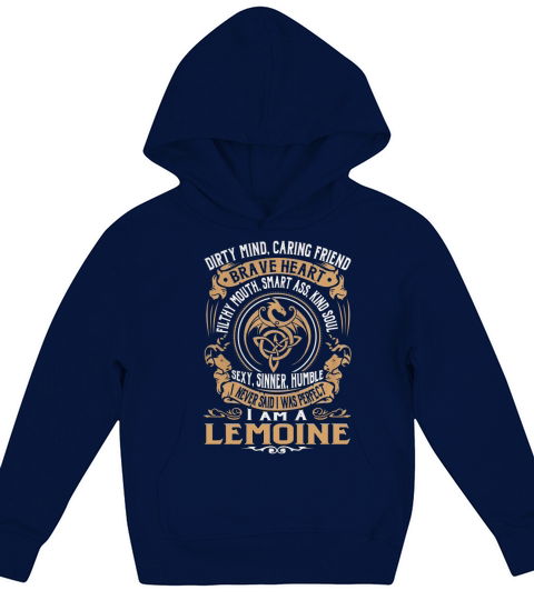 LEMOINE Brave Heart Dragon Name Shirts Kids Hoodie