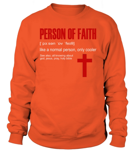 Person Of Faith - God Funny Gift Women's Sweatshirt