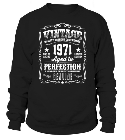Vintage 1971 Aged to Perfection Sweatshirt Unisex