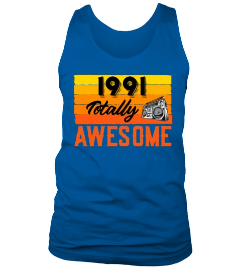 1991 Totally Awesome Retro Celebrate Mom Birthday Men's Tank Top