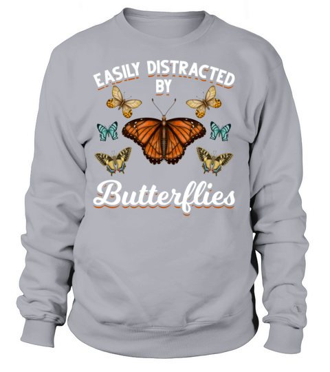 Beautiful Butterlies Girls Butterfly Lover Women's Sweatshirt