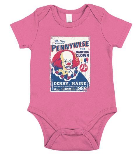 The Dancing Clown Pennywise Short Sleeve Baby One-Piece