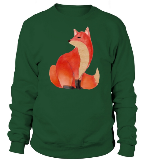 fox watercolor Women's Sweatshirt