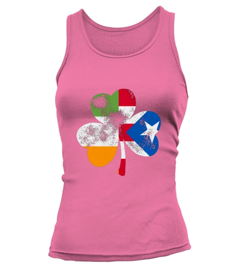 Premium Irish Puerto Rican Shamrock Puerto Rico Flag St Patricks Day shirt - Unisex Long Sleeve Tank top Woman