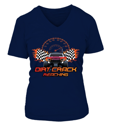 Dirt Crack Reaching V-neck T-Shirt Woman