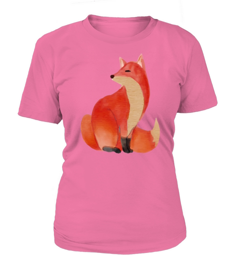 fox watercolor Women's T-Shirt