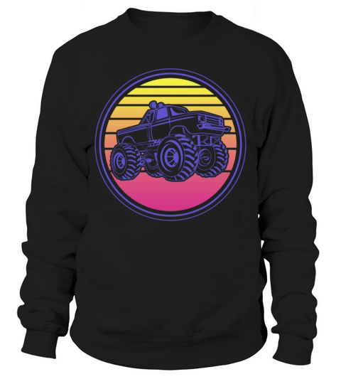 Retro Vintage Monster Truck Men's Sweatshirt