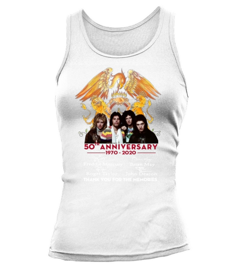 Queen 50th anniversary 1970 2020 signature Tank top Woman