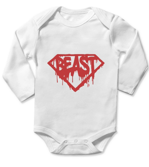 Super Beast Long Sleeve Baby One-Piece