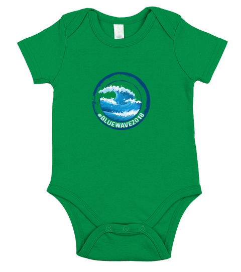 Cool Beach Blue Wave Surfer 2018 Short Sleeve Baby One-Piece