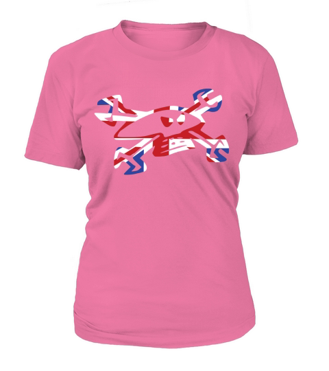 guy-martin-skull-logo-union-jack-motorbike T-Shirt Woman