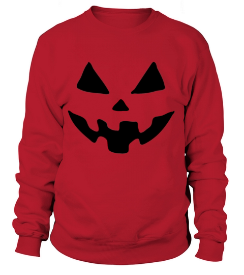 Jack O Lantern Pumpkin Face Costume Orange Women's Sweatshirt