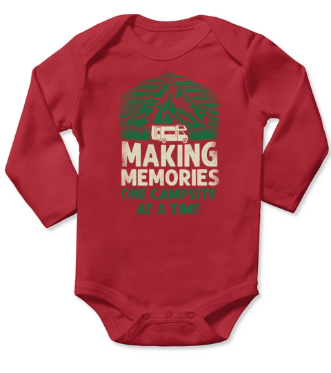 Camping Making Memories One Long Sleeve Baby One-Piece
