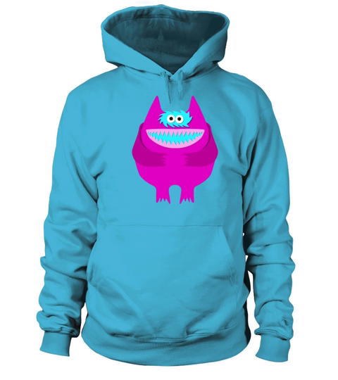Hot Pink Nauga Stuffed Animal Cute Monster Men's Hoodie