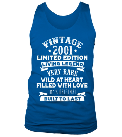 Vintaged 2001 Living Legend Built To Last Men's Tank Top