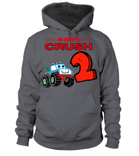 Im Going To Crush 2 Second 2nd Birthday For Kids Men's Hoodie